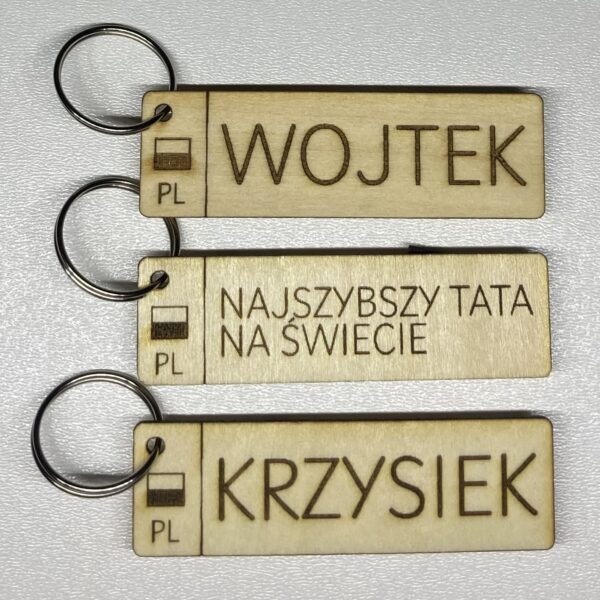 Brelok Do Kluczy Tablica Rejestracyjna z Własnym Napisem